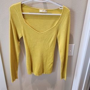 Anthropologie Ribbed lightweight sweater